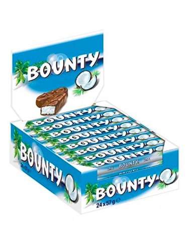 Bounty 24-piece 57g coconut chocolate snack