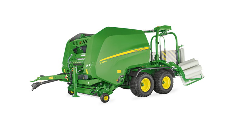 John Deere C451R Variable Chamber Wrapping Baler