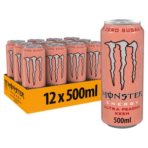 Monster Energy Drink Ultra Peachy Keen 12 x 500ml