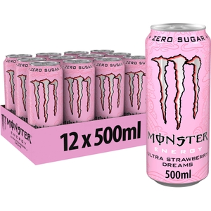 Monster Energy Drink Ultra Strawberry Dreams 12 x 500ml
