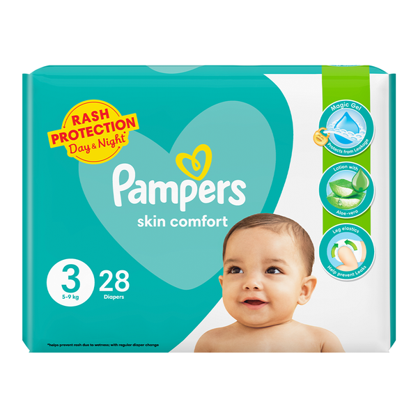 Pampers Diapers Medium | Size 3 | 28 Pcs